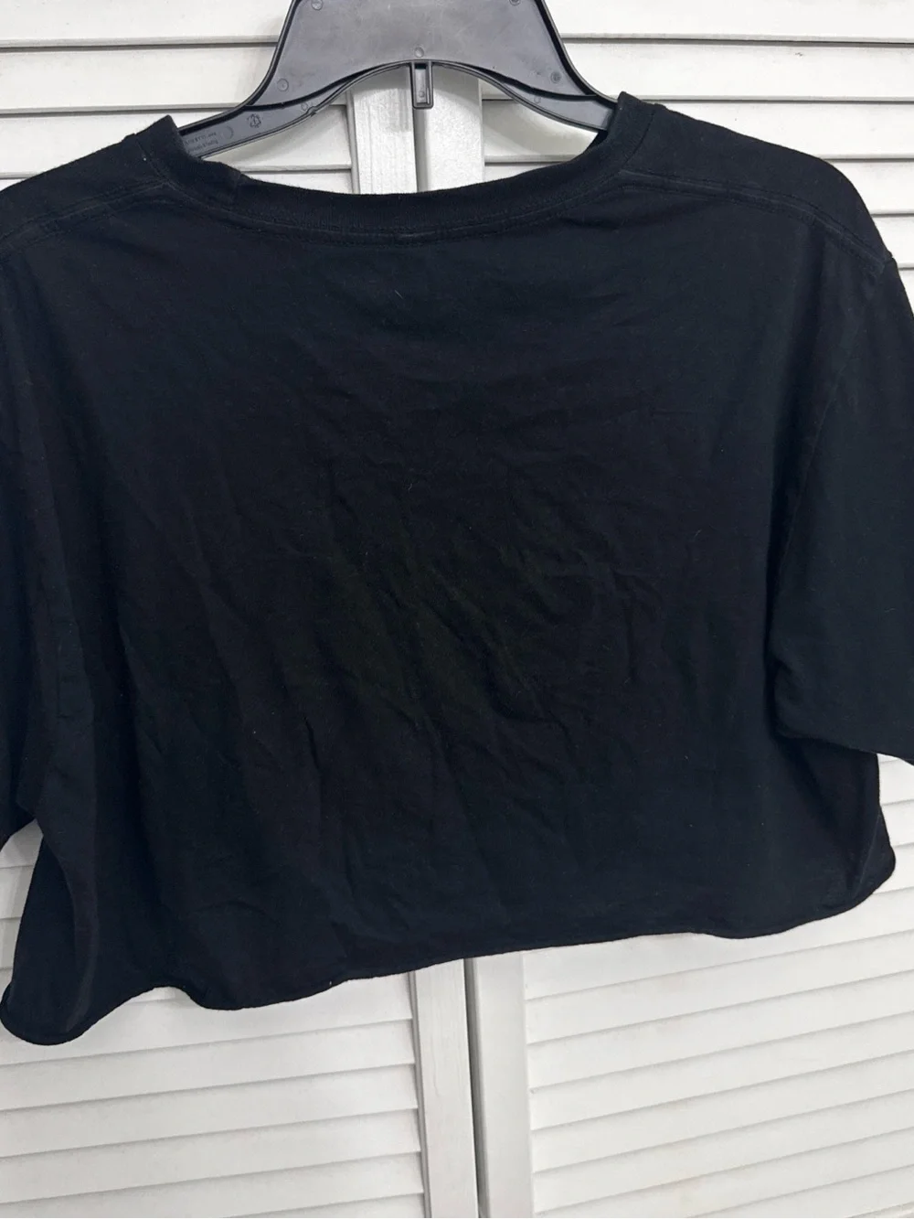 Black Floral Moon Graphic Crop Tee - Picture 2 of 2